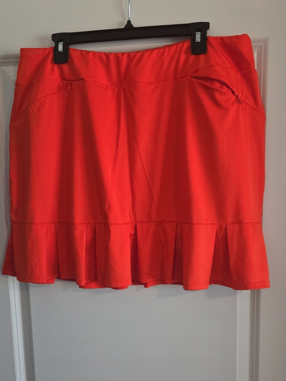 Tail Orange Ruffle-Hem Skort